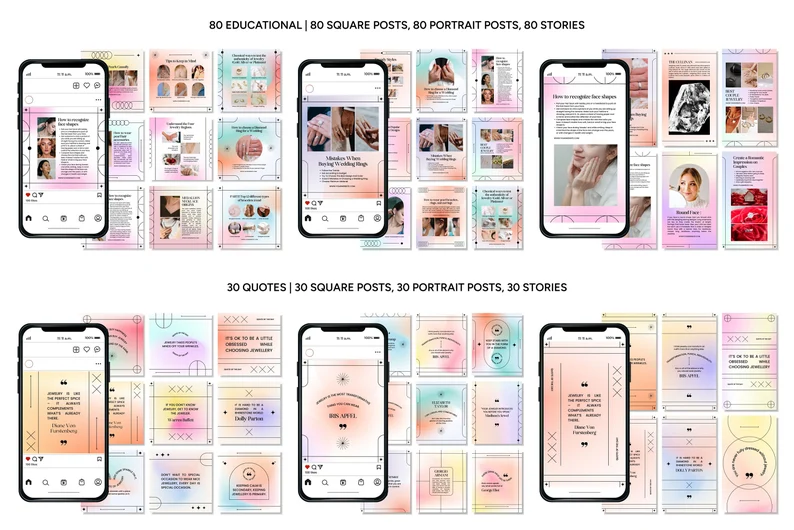 Instagram Templates for Jewelry