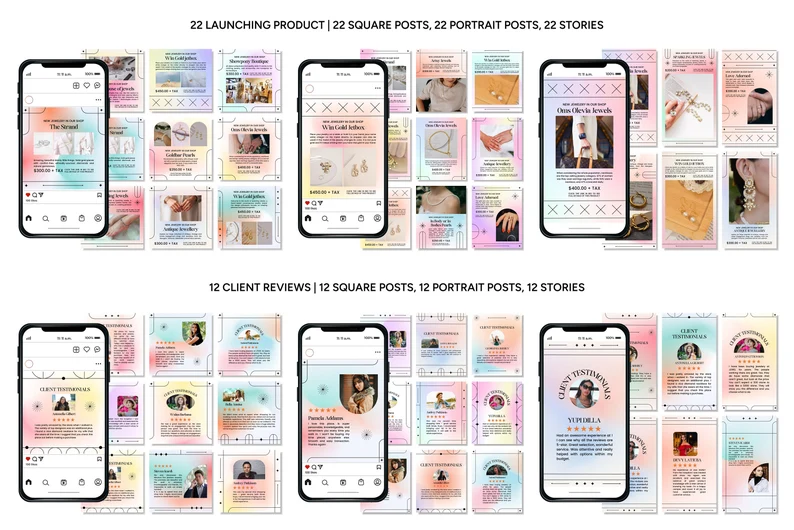 Instagram Templates for Jewelry