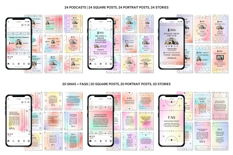 Instagram Templates for Jewelry