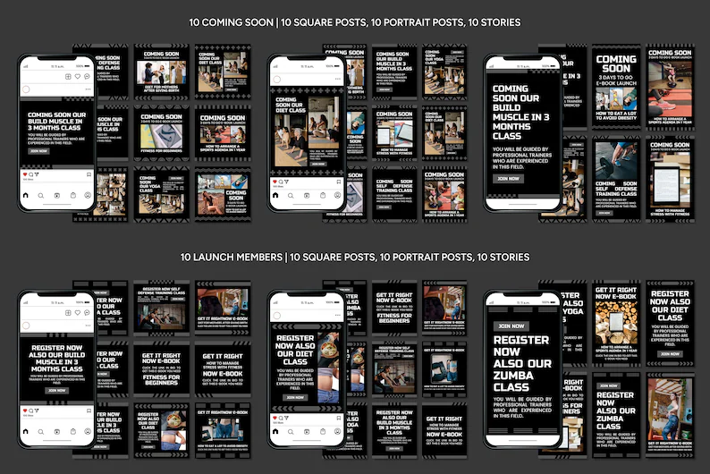 Instagram Templates for Fitness