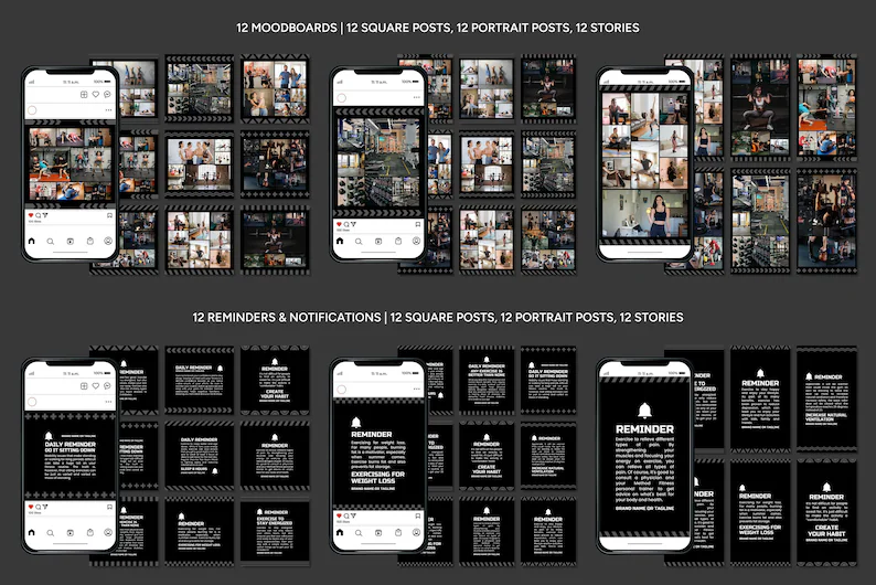 Instagram Templates for Fitness