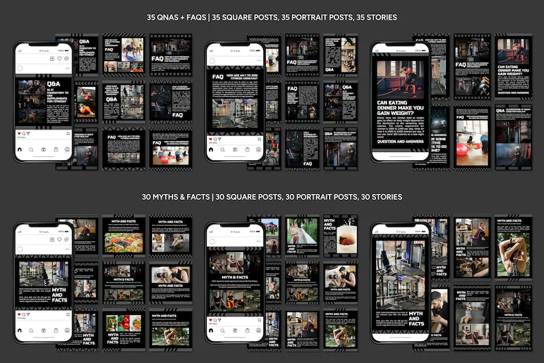 Instagram Templates for Fitness
