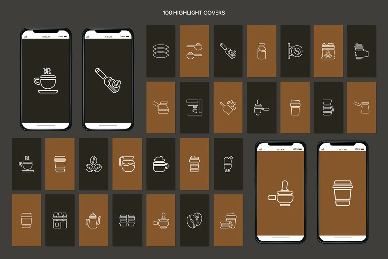 Instagram templates for coffee