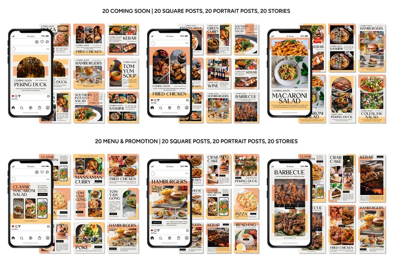 Instagram Templates for Restaurant