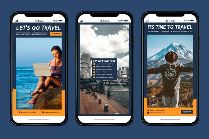 +100 Travel Instagram Templates