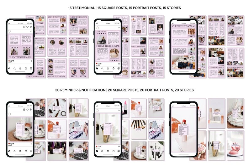 Instagram Templates for Makeup