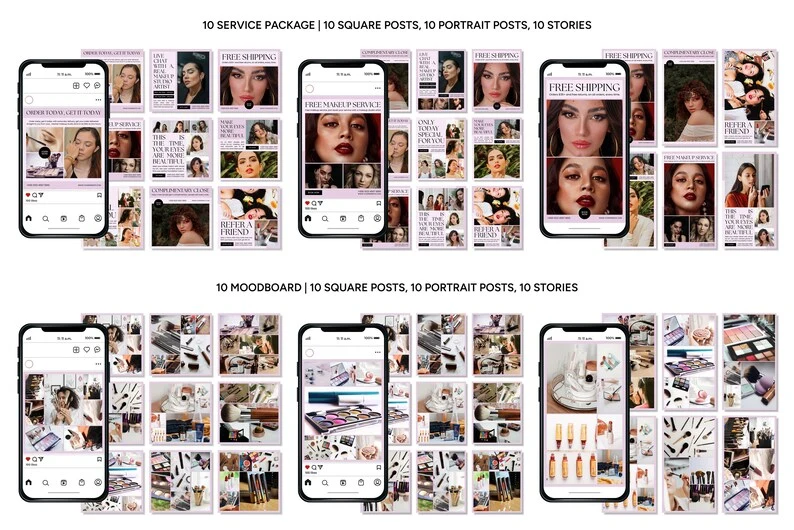Instagram Templates for Makeup
