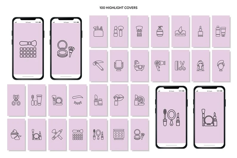 1000+ Premium Instagram Templates for Makeup Posts & Stories - Image 9