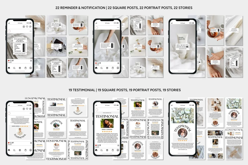 Instagram Templates for Skincare
