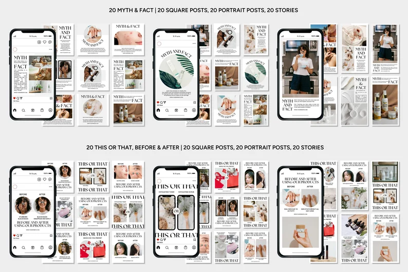 Instagram Templates for Skincare