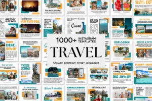 1000+ Travel Instagram Template for Posts & Stories