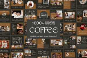 Instagram templates for coffee