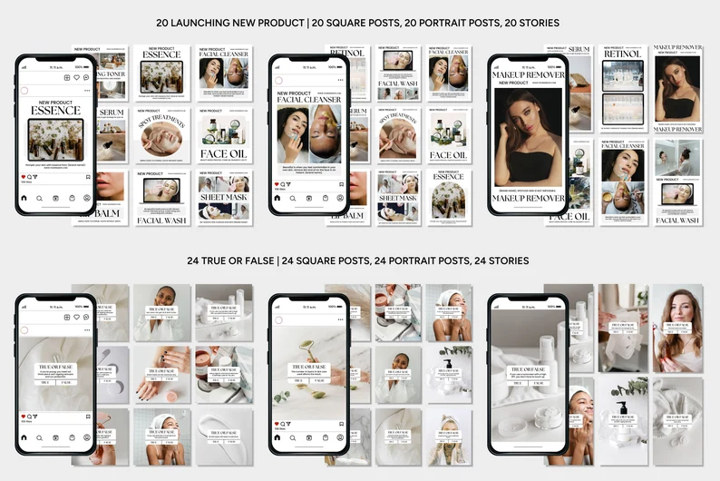 Instagram Templates for Skincare