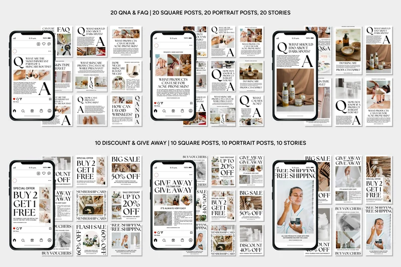 Instagram Templates for Skincare