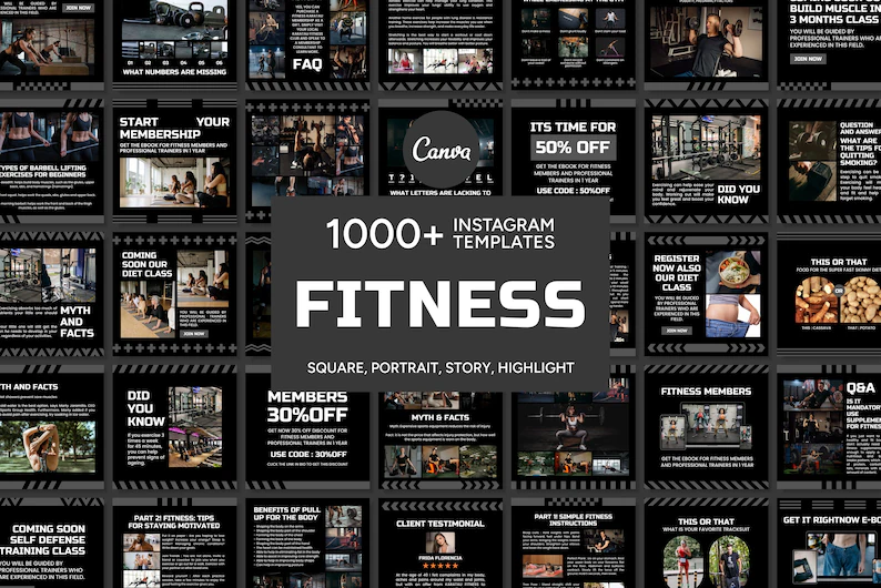 Instagram Templates for Fitness