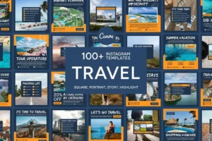 +100 Travel Instagram Templates