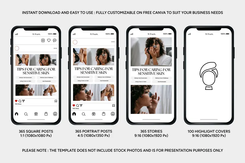 Instagram Templates for Skincare