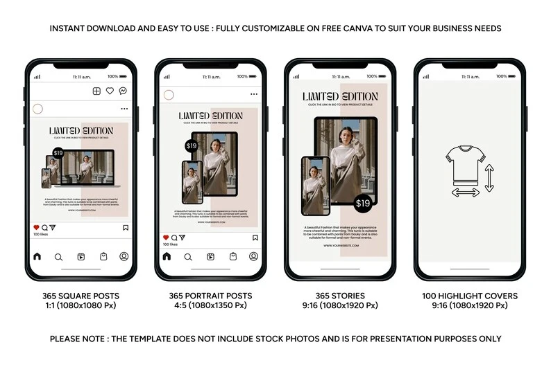 Instagram Templates for Fashion