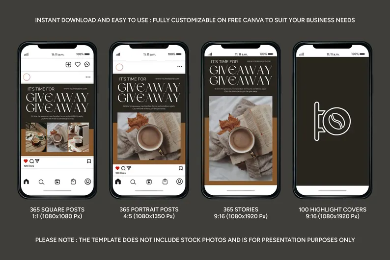Instagram templates for coffeeInstagram templates for coffee