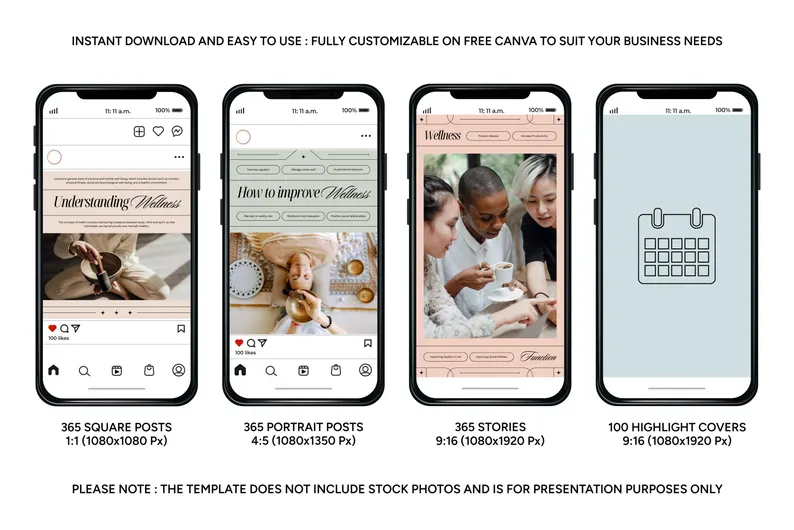 Instagram Templates for Wellness
