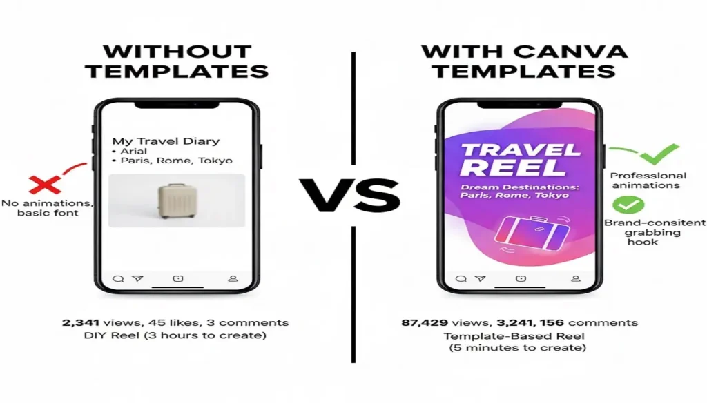 Instagram Reels Canva template