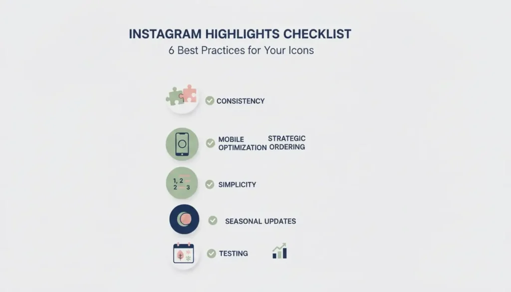 Best practices checklist for optimizing Instagram story highlight icons for maximum engagement