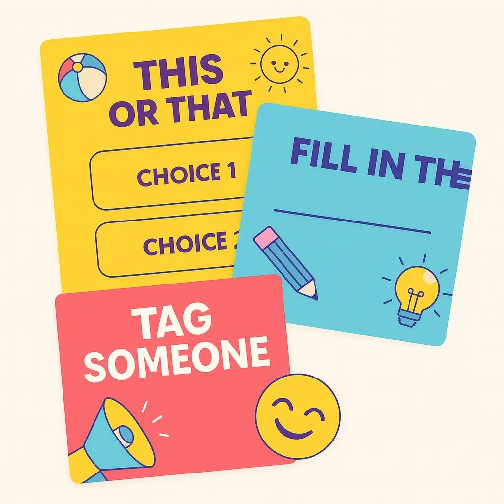 Interactive Instagram content ideas for business engagement and follower participation