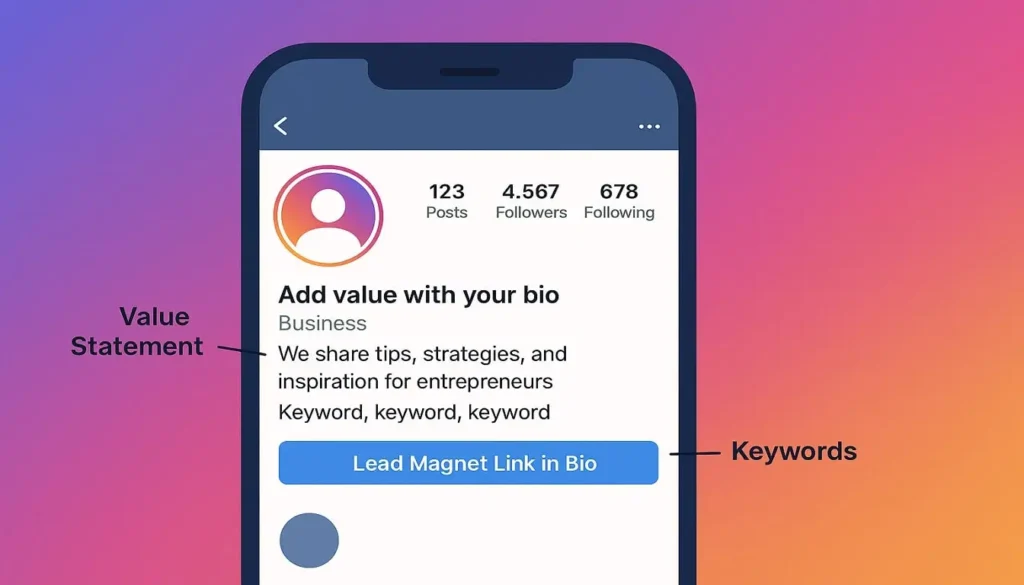 Optimized Instagram Bio